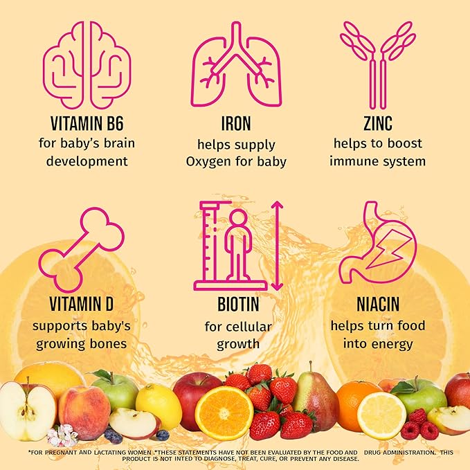 Supplemens, Halal Prenatal Vitamins for Women, Womens Multivitamin Gummy, Prenatal Gummies, Vitamins with Iron DHA Folate and folic Acid, Vegan Prenatal Vitamins, Pregnancy Must Haves