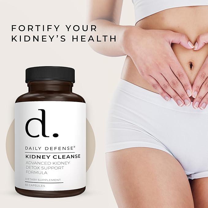 Kidney Support Supplement Kidney Cleanse & Detox Vitamins with Chanca Piedra, Astragalus Root, Cranberry Extract, Stinging Nettle Leaf, Horsetail Powder, Juniper Berry & More - 60 Caps