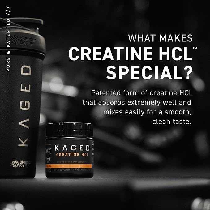 Kaged Creatine HCl Powder | Lemon Lime | Muscle Building and Recovery Supplement | Patented Formula | Highly Soluble Powder | 75 Servings