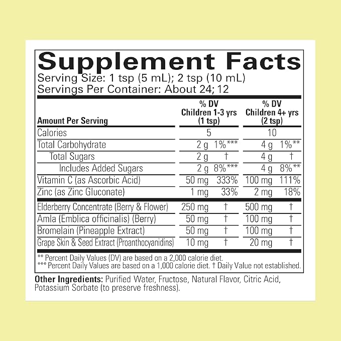 CHILDLIFE ESSENTIALS Aller-Care - Natural Relief for Kids & Toddlers, Seasonal Support with Elderberry, Bromelain, Vitamin C - Immune Boosting Formula, Grape 4 Fl Oz