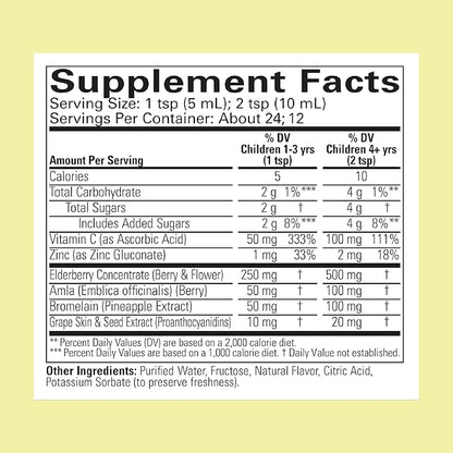 CHILDLIFE ESSENTIALS Aller-Care - Natural Relief for Kids & Toddlers, Seasonal Support with Elderberry, Bromelain, Vitamin C - Immune Boosting Formula, Grape 4 Fl Oz