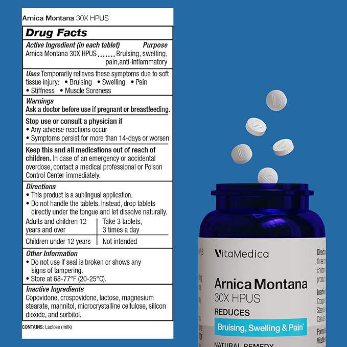 VitaMedica | Arnica Montana 30X + Bromelain with Quercetin + Clinical Support Formula Bundle