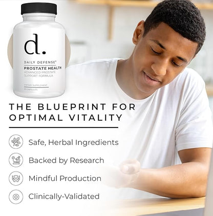 Prostate Health Supplements for Men - Prostate Supplements with Saw Palmetto Powder, Vitamin E, Zinc, Mushrooms, Pumpkin Seed - Prostate Support Dietary Supplement for Men, 90 Ct