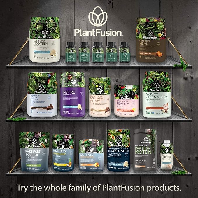 PlantFusion Vegan Iron Supplements from, Premium Plant Based Iron Supplements for Women and Men (25mg), Plus Folate & B12, 90 Veggie Capsules