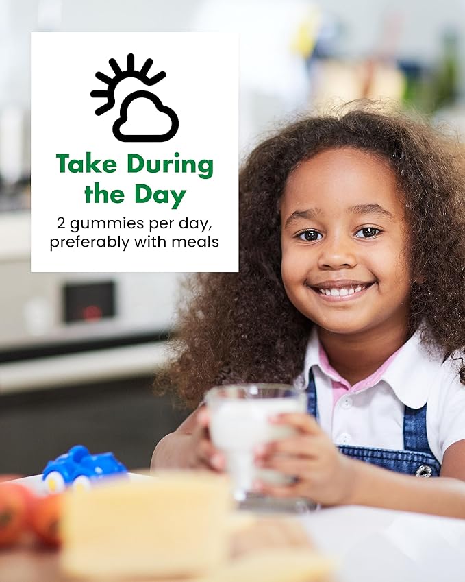 Multivitamin for Kids – High Potency Children's Immune Support with Vitamin C, Vitamin A, Vitamin E, Choline, Zinc & More – Vegetarian Vitamin Gummies for Kids, 90 Count