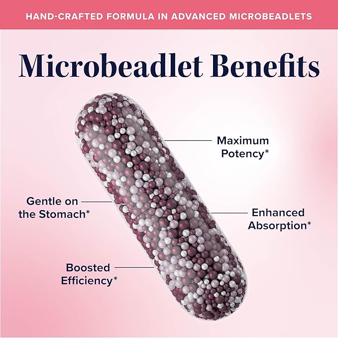 Myo-Inositol & D-Chiro Inositol for Hormone Balance for Women | Microbeadlet Technology to Regulate Menstrual Cycle & Support Ovarian Health | Myo Inositol & D Chiro Inositol | Non-GMO, 120 Capsules