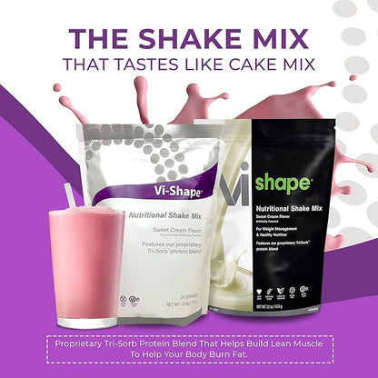 Vi Shape Original Nutritional Shake Mix Sweet Cream Flavor | 22oz (2 Bags, 48 Servings)