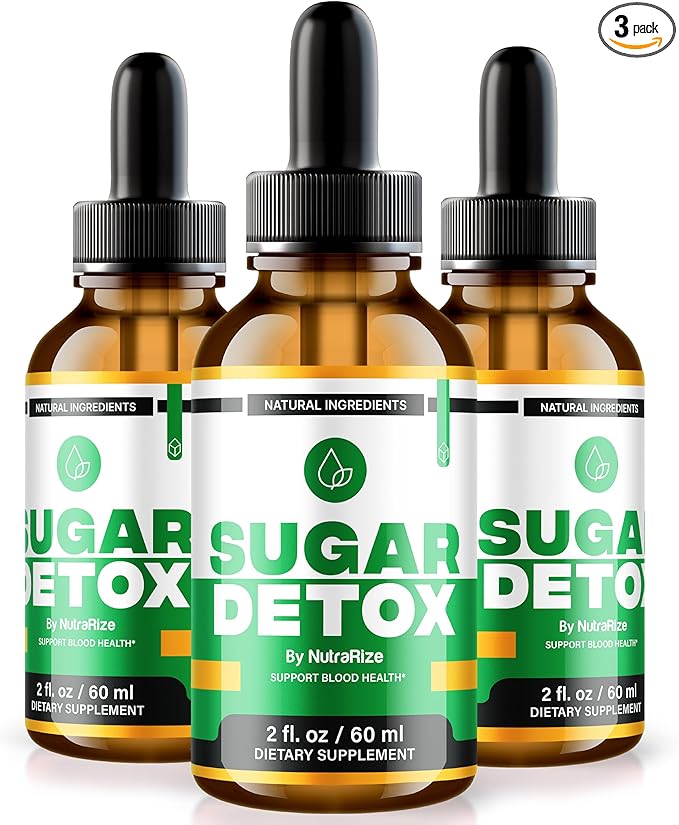(3 Pack) Sugar Detox Drops, Sugar Detox Drops, 21-Day Sugar Detox Challenge, All-Natural Liquid Cleanse for Beginners, Premium Blood Formula Gotas Reviews (90 Servings)