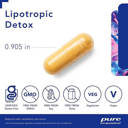 Pure Encapsulations Lipotropic Detox | Hypoallergenic Supplement Supports Liver Function and Detoxification | 120 Capsules