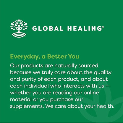 Global Healing Organic Super Greens Powder Blend - Greens Superfood Powder with 15 Raw Whole Sprouts - Delicious Green Juice Smoothie Mix for Daily Nutrition - Non-GMO, Gluten-Free Greens Supplements
