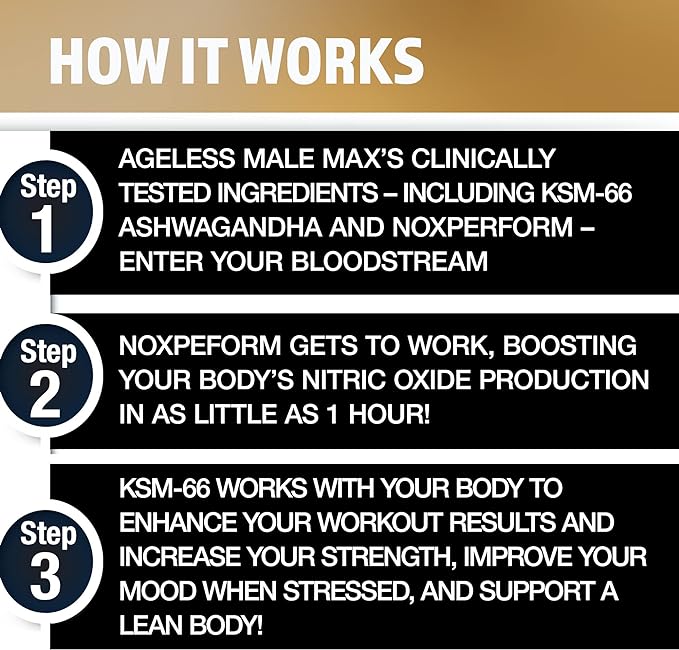 Max Chewable Nitric Oxide Booster Supplement for Men – High Potency Ashwagandha Extract to Boost Workouts, Muscle & Performance, Reduce Stress, Support Sleep - 100 Count