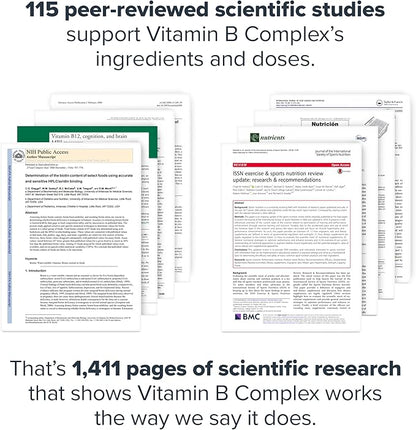 LEGION Vitamin B-Complex (120 Capsules) - Vitamin B Complex with Choline and Inositol Supports Mood & Liver Function - Vegan B Complex Vitamins Support Energy Metabolism & Muscle Function