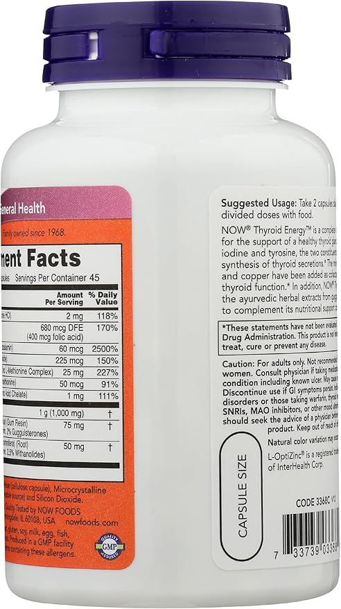 NOW FOODS Thyroid Energy, 90 CT