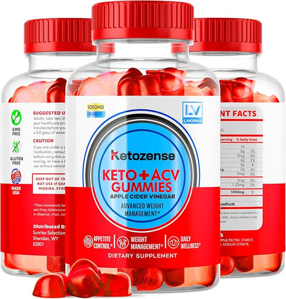 (3 Pack) Ketozense - KetozeneACV Gummies, Ketozense Gummies, KetozenseGummies, Ketozense ACV, Ketozense ACV 180 Gummies for 3 Months