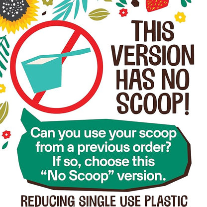 EarthChimp Organic Vegan Protein Powder - with Probiotics - Non GMO, Dairy Free, Non Whey, Plant Based Protein Powder for Women and Men, Gluten Free - 26 Servings 32 Oz (Plain & Unsweetened) No Scoop