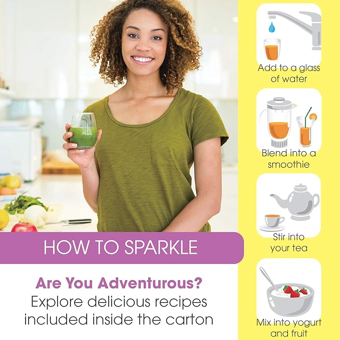 Sparkle Wellness Skin Boost Plus (Mixed Berry) [50-Serves] | Collagen Powder Supplement with VERISOL Bioactive Hydrolyzed Collagen Peptides, Vitamin C & Hyaluronic Acid to Improve Skin Elasticity