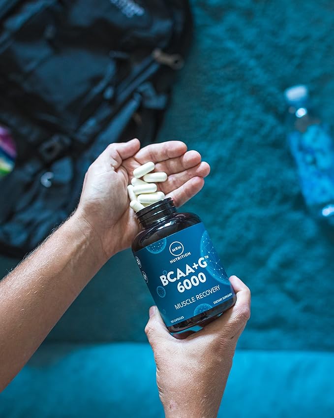 MRM - BCAA+G 6000, Ultimate Muscle Post-Workout Recovery Formula, Supports Muscle Size & Strength, Recovery, Reduces Fatigue & Muscle Soreness (150 Capsules)