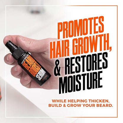 Wild Willies Beard Growth Serum - Natural Enhancer with Biotin, Caffeine & Essential Oils for Fuller, Thicker Facial Hair - Nourishing Daily Grooming