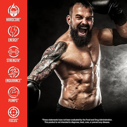 JNX SPORTS The Shadow! 350mg of Caffeine Hard Core Preworkout - Fruit Punch 30 Servings | Electric Energy, Mental Focus & Superhuman Strength for Men & Women