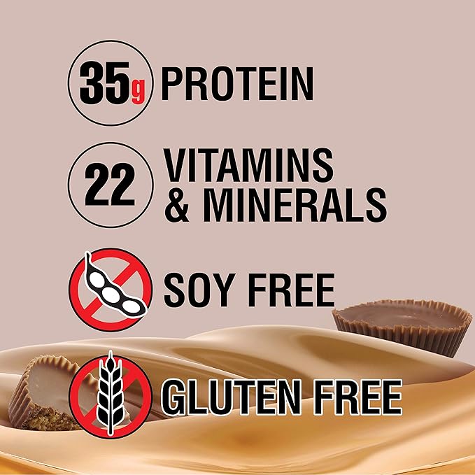 Labrada Lean Body Hi-Protein Meal Replacement Shake, Molten Dark Chocolate Cake PACKAGING MAY VARY