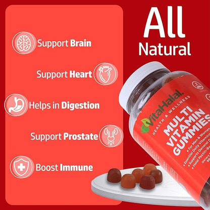 Multivitamin Gummies Daily Adult Gummy Vitamins for Men & Women - 90 Gummies - Nutritional Support with 13 Essential Vitamins and Minerals Made in USA