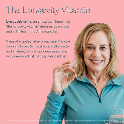 True Grace Daily Women’s Multivitamin 50+ - 120 Easy-to-Swallow Tablets - Immune, Energy, Longevity & Memory Support - Gluten Free, Soy Free, Iron Free, Vegan - 60 Servings