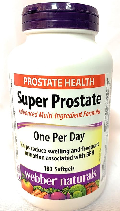 Webber Naturals Super Prostate One Per Day, 180 softgels