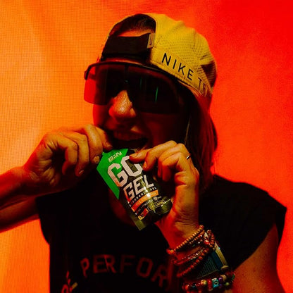 BARE PERFORMANCE NUTRITION, BPN Go Gel Endurance Gel, Vegan + Gluten Free Running Gel with 24g of Carbohydrates & 100 Calories per Gel Pack, 10 Single-Serving Gel Packs, Apple Cinnamon