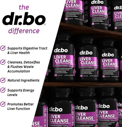 Liver Cleanse Detox Support Supplement - Complete Health Repair Pills with Artichoke, Berberine, Turmeric Herbs - Aid Gallbladder Care Formula Capsules & Natural Milk Thistle Dandelion Supplements