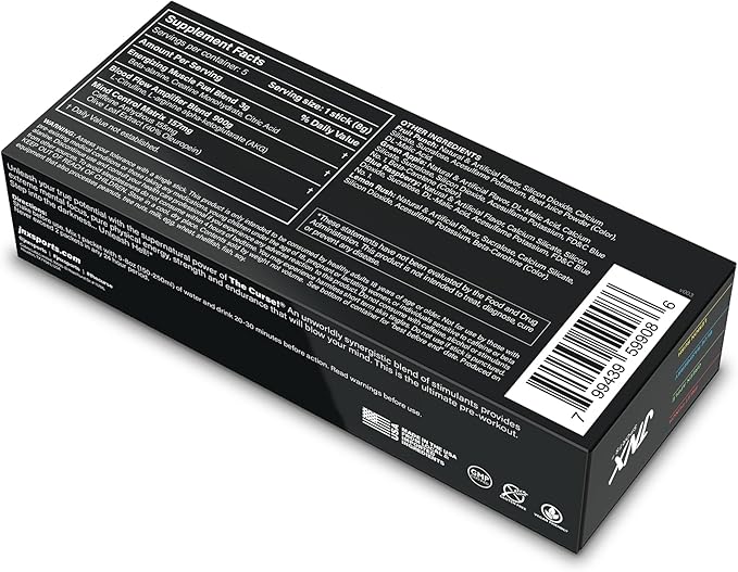JNX SPORTS The Curse! Pre Workout Supplement - Energy & Focus, Strength Gains, Enhanced Blood Flow with Creatine & Caffeine | Sample Variety Pack | 5 x 8g Samples