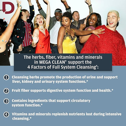 Detoxify – Mega Clean Herbal Detox Cleanse Drink – Full body cleanse detox for women and men - Same day results - Plus sticker