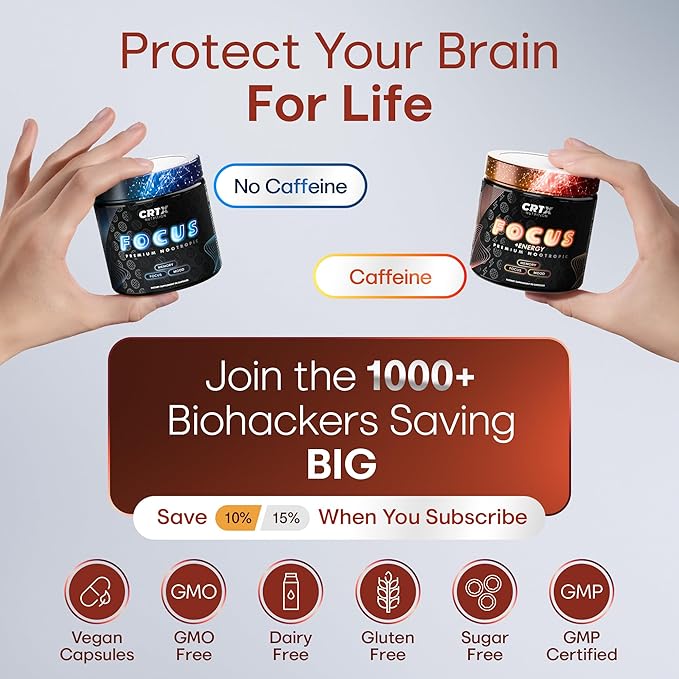 Nootropic Brain Supplements for Memory and Focus Supplement - Ultra Premium Memory Supplement for Brain 14-in-1 Brain Energy Blend - Nootropics Cognitive Supplement Brain Fog, Energy and Focus - 90ct