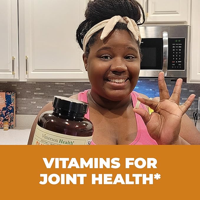 Glucosamine Chondroitin with Vitamin D3, Boswellia, MSM & Bromelain - Joint Health Supplement for Women & Men - Supports Hair, Skin and Nail Health, Strong Bones, and Immune Health. 120 Tablets