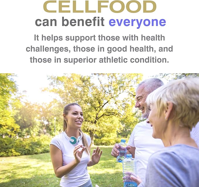 Cellfood Liquid Concentrate - 1 fl oz, 12 Pack - Oxygen + Nutrient Supplement - Supports Immune System, Energy, Endurance, Hydration & Overall Health - Gluten Free, Non-GMO, Kosher - Makes 22+ Quarts