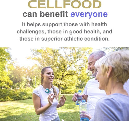Cellfood Liquid Concentrate - 1 fl oz, 12 Pack - Oxygen + Nutrient Supplement - Supports Immune System, Energy, Endurance, Hydration & Overall Health - Gluten Free, Non-GMO, Kosher - Makes 22+ Quarts