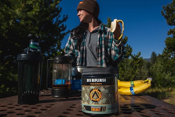 Built For Xtreme Replenish Energy Fruits and Greens Immune Boost, Lemon Lime Flavored Superfood Powder 12.59oz for Total Body Wellness and Immunity Boost