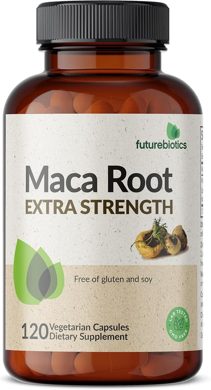Futurebiotics Maca Root Extra Strength 4000 MG Supports Energy, Stamina & Reproductive Health, Non-GMO, 120 Vegetarian Capsules