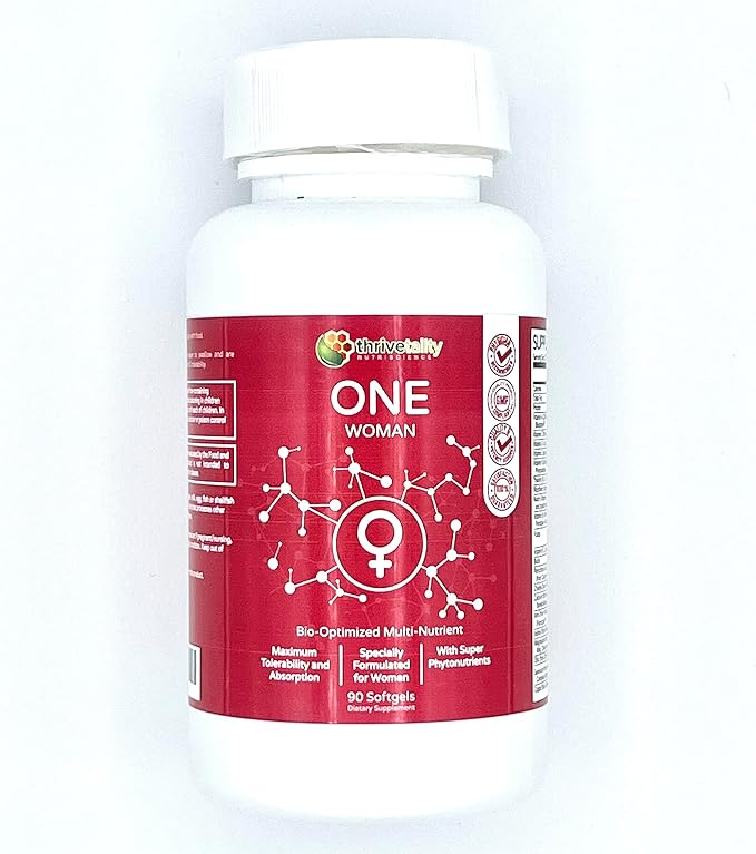 ONE Woman Bio-Optimized Multi-Nutrient by Thrivetality | Women's Multivitamin | #1 Physician Formulated | Science Based | Clinically Proven | Max Tolerability & Absorption | Super Antioxidants
