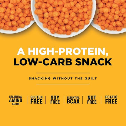 Twin Peaks Low Carb, Keto Friendly Protein Puffs, Nacho Cheese (300g, 21g Protein, 2g Carbs)