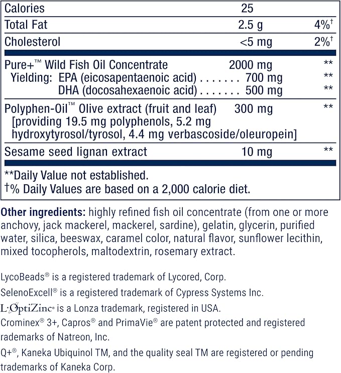 Life Extension Comprehensive Nutrient Packs Advanced, Curcumin, Fish Oil, multivitamin, CoQ10, multis and Supplements, 30 on-The-go Packets, Gluten-Free, Non-GMO