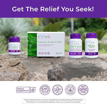 Intus Cleanse & Balance Box – 7 to 15 Day Ayurvedic Program for Digestive Health and Skin Vitality – Supports Gut Health and Overall Well-Being