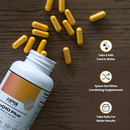 Nature's Pure Blend - COQ10 Plus: COQ10 Nutritional Supplements - Heart Health - Blood Pressure Support - Energy - Antioxidant - Circulation, Immune Support
