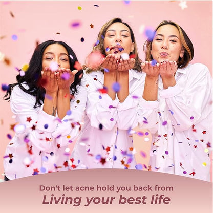 PUREHEALTH RESEARCH Hormonal Acne Supplements - Say Goodbye to Breakouts with Acne Supplements for Women - Zinc for Acne - Powerful Acne Vitamins with Vitamin B5, and Barberry Fruit Extract -1 Bottle