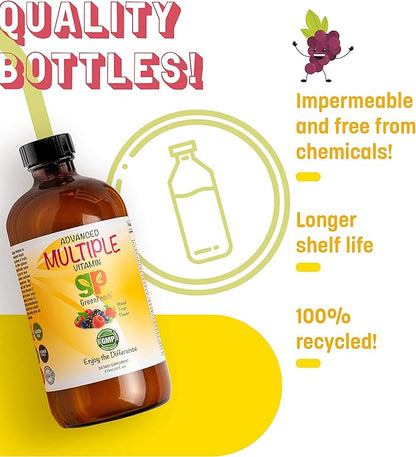 Multivitamin for Kids Vitamin supplements – 31 Vegan Minerals & Multi Vitamins for kids | 20 Fruit & Veggie Extracts, No Sugar, Chemicals, Gluten, Artificial Flavor | Daily Childrens Vitamins 16oz