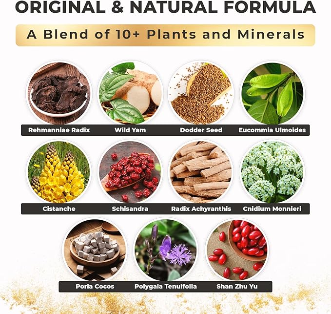 Emperor's Vigor Tonic - Original Supplements for Men's Health - 100% Natural, Non-GMO, Made in The USA, 6 Month Supply