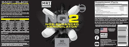 MRI Performance NO2 Nitric Oxide Original Formula All Day Perpetual Pump, Stim-Free Pre-Workout, N.O. Booster with L-Arginine Alpha Ketoglutarate AAKG, Power, Strength, Lean Muscle Mass & Vascularity