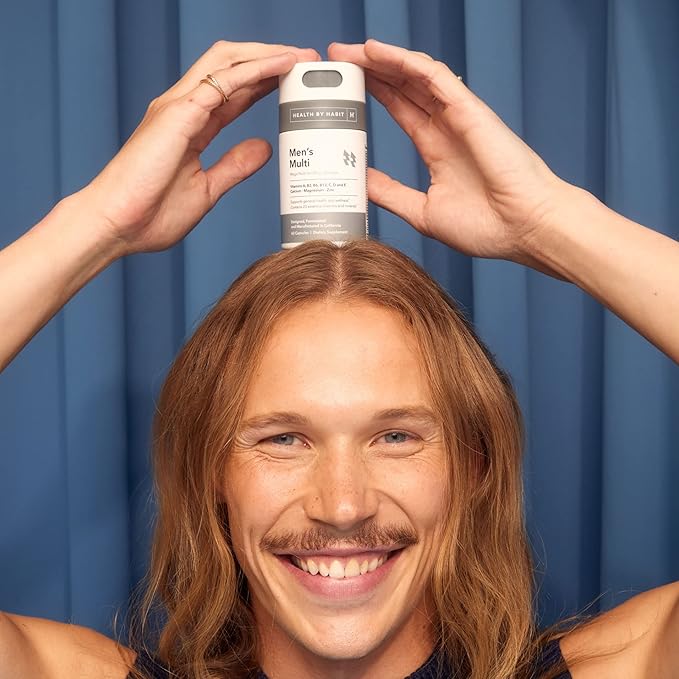 Health by Habit Mens Multi Supplement 2 Pack (120 Capsules) - 23 Essential Vitamins and Minerals, Supports General Health & Wellness, Non-GMO, Sugar Free (2 Pack)