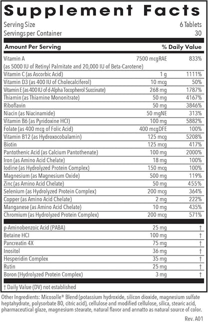 Optimox Androvite for Men - Magnesium Supplement for Men 500mg, Multimineral Supplement, Multivitamin Supplement, Vitamin C, Vitamin D3, Calcium-Free - 180 Count