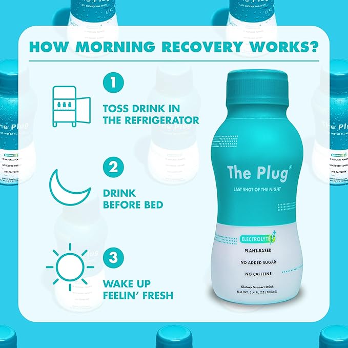 The Plug Cleanse Detox Drink, 48-Pack - All-Natural Plant-Based Electrolyte & Liquid Hydration Pack - Regain Key Nutrients Support Drink